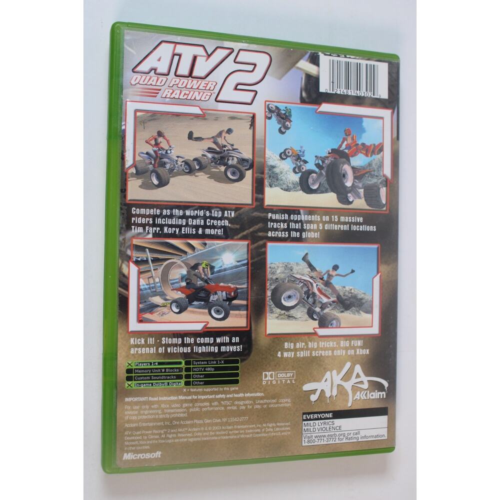 ATV: Quad Power Racing 2 (Microsoft Xbox, 2003) Authentic, complete, Tested - Picture 3 of 9